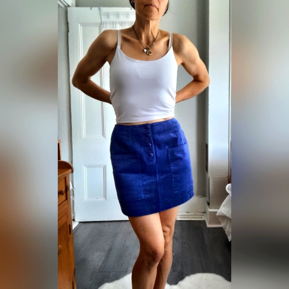 ROLLA'S NWT Francoise Cord Mini Skirt in Electric .. Small - Picture 5 of 16